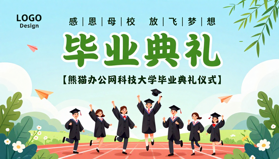 清新活力校园庆典海报设计