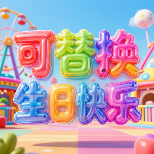 充气立体生日快乐字游乐场狂欢