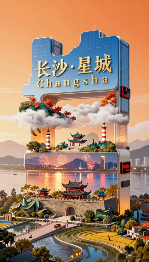 长沙星城：千年文脉与魔幻现实的视觉交响