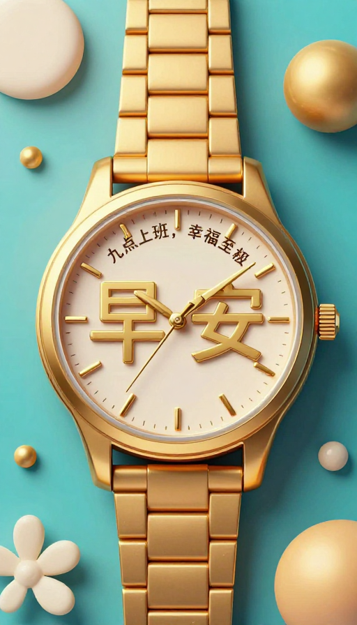 金蓝艺术手表：意识流3D设计海报