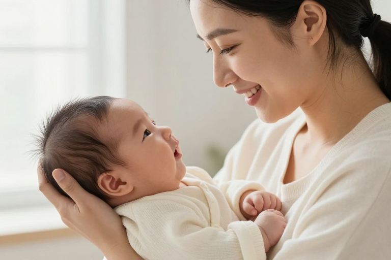 温馨母爱时刻：自然光下母子柔光摄影
