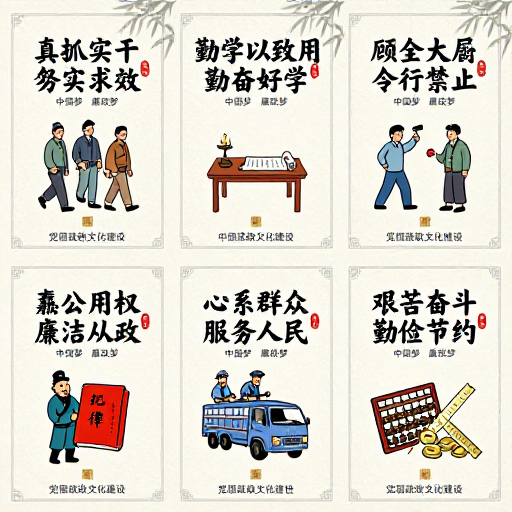 水墨新韵·廉政文化:六幅竖版海报诠释新时代廉洁精神