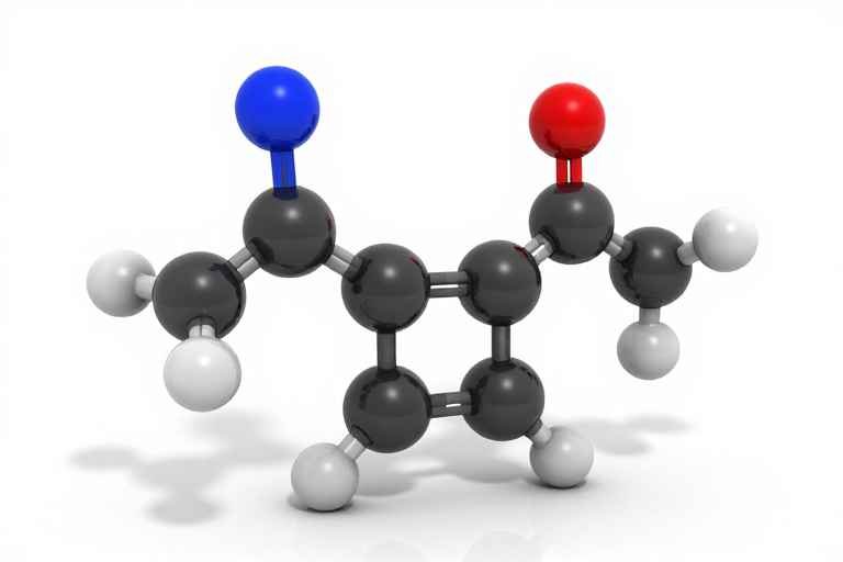 双环分子结构高清摄影呈现科学精准美学