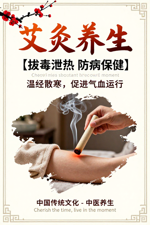 传统艾灸养生艺术:中式美学与健康理念融合
