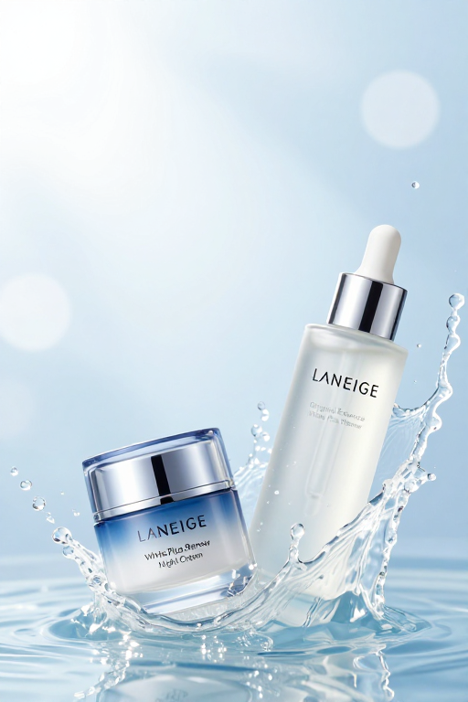 梦幻蓝调护肤展示：LANEIGE新品晶莹水润