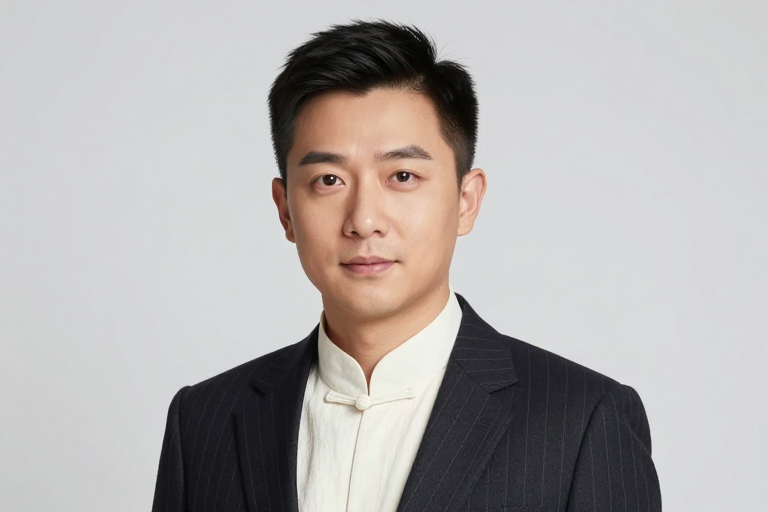 亚洲男性商务形象展示图