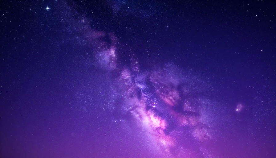 梦幻紫罗兰宇宙星空：科技浪漫交织的深邃夜空