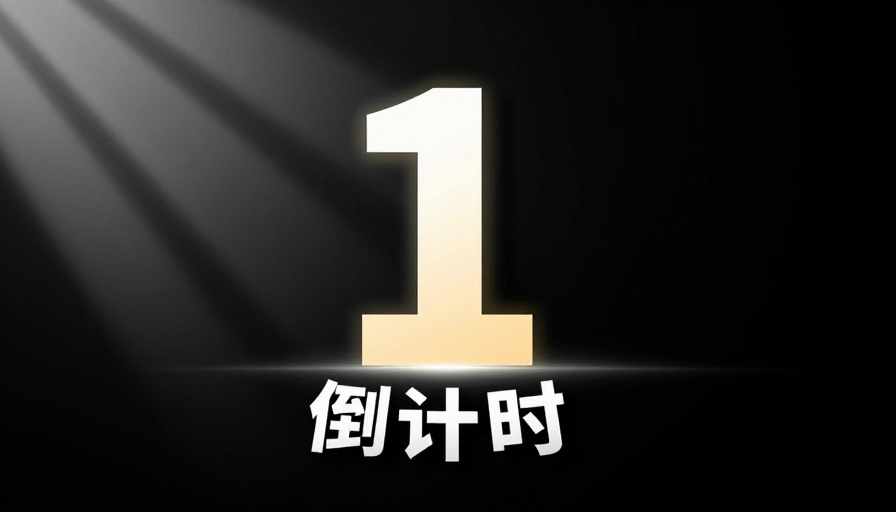 科技倒计时:现代聚光灯下的数字‘1’震撼呈现