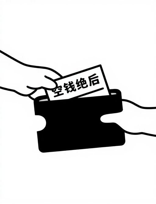 空钱包警示:美式极简风设计