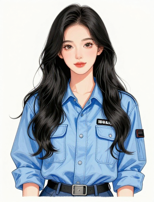 治愈系手绘插画：现代女性柔美写真