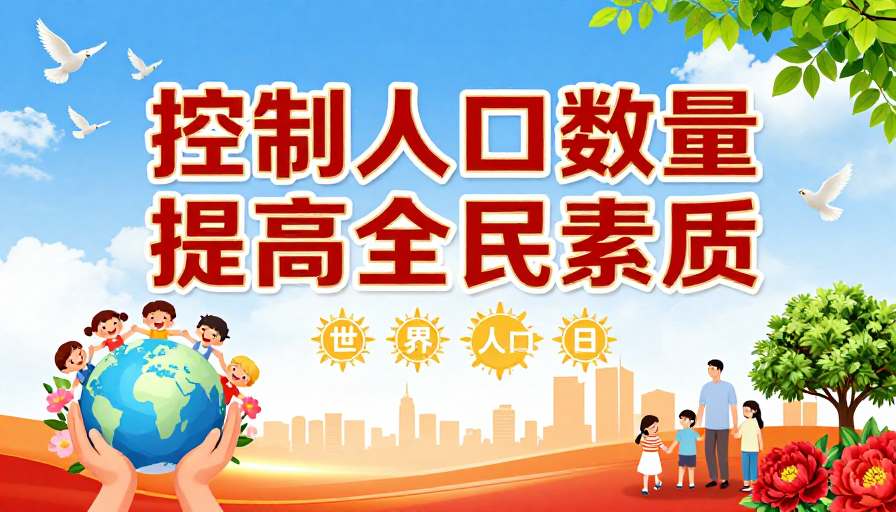 世界人口日：控制人口数量，提升全民素质