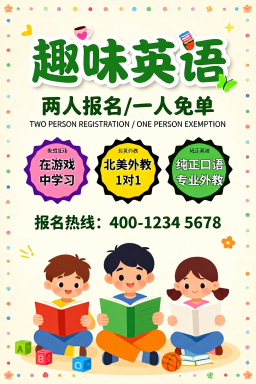 趣味英语·童趣课堂：两人报一人免