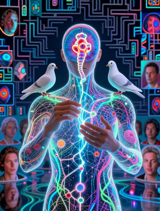 记忆建筑师脑回迷宫中的神经美学肖像