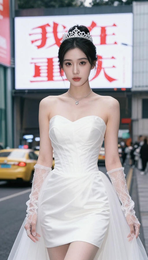 重庆网红打卡地：绝美新娘盛装亮相