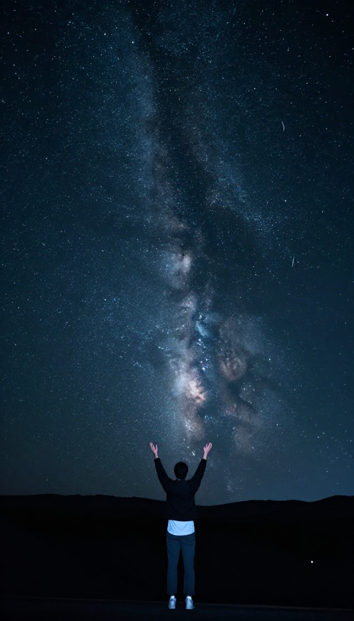 流星划破夜空,思念如影随形