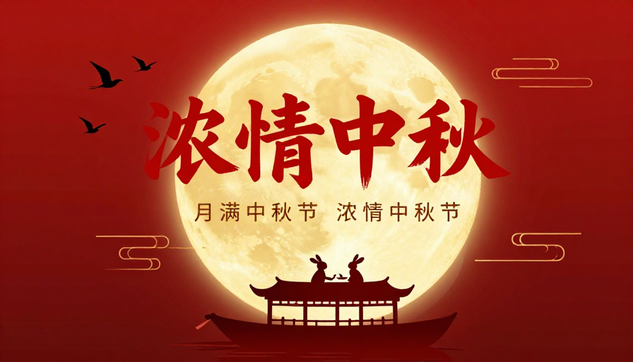 浓情中秋·中国风团圆海报