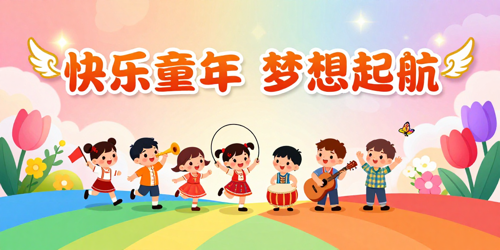 卡通儿童节梦幻童趣海报