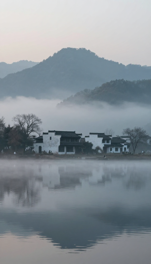 月夜之江：水墨丹青的禅意留白之美