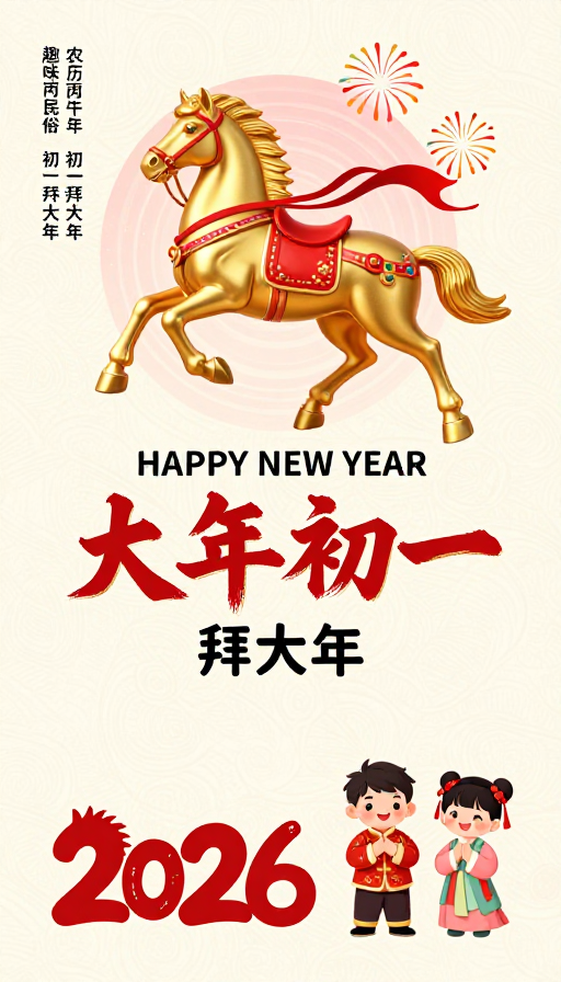 喜庆祥和·2026春节祝福海报