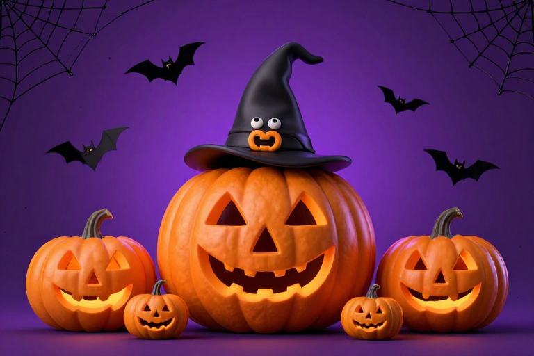 万圣节狂欢夜：神秘南瓜与幽灵派对