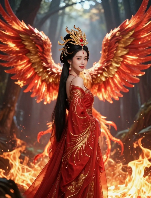 涅槃重生:仙境火凤与美人的奇幻回眸