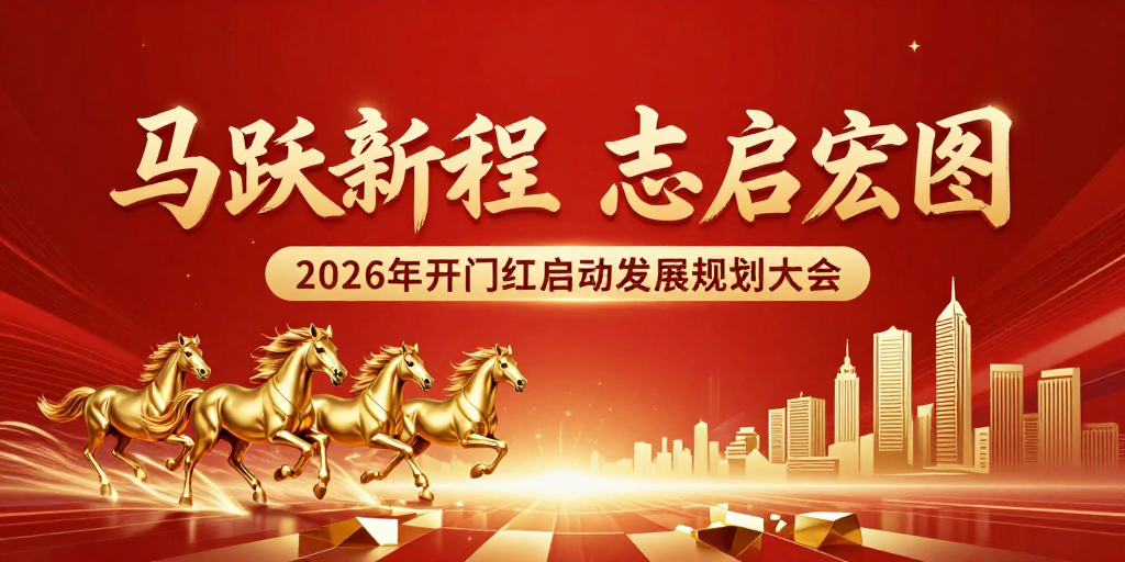 金骏奔腾·2026启航庆典海报