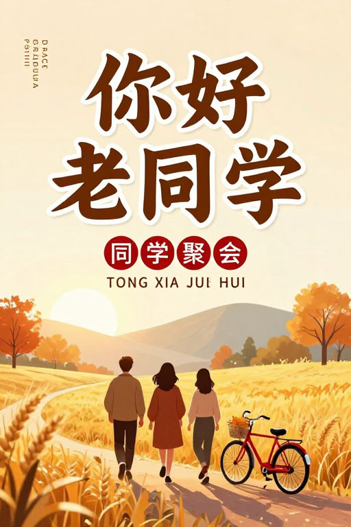 怀旧校园同学重逢:温暖麦田里的金色时光
