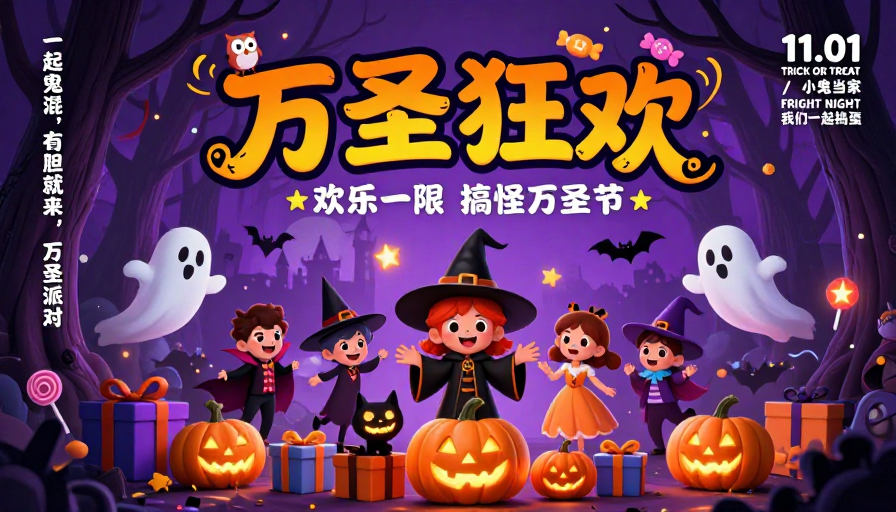 梦幻万圣狂欢：童话与节日的欢乐碰撞