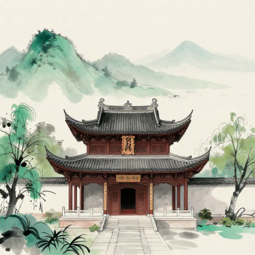 水墨国潮绘：常山古韵与山水意境的对话