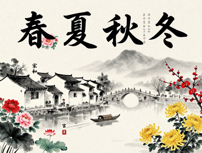 水墨四季·江南诗意