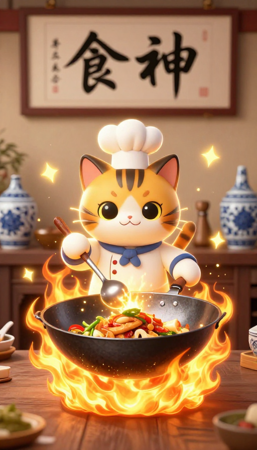 中华小当家猫厨神：火焰炒艺闪耀金光
