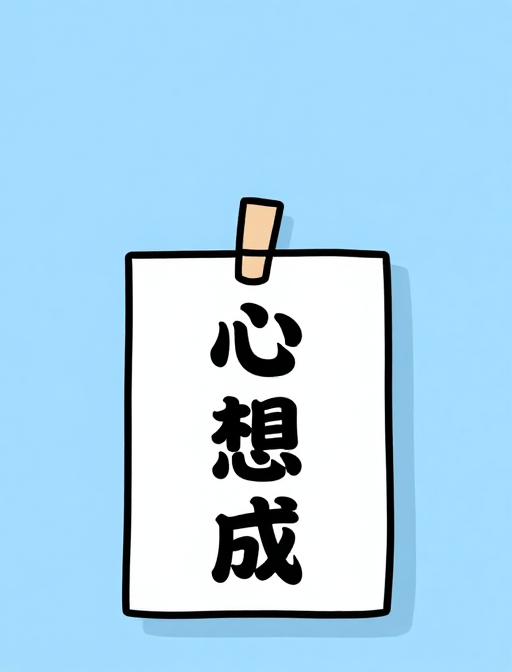 美好祝愿：心想事成，万事如意