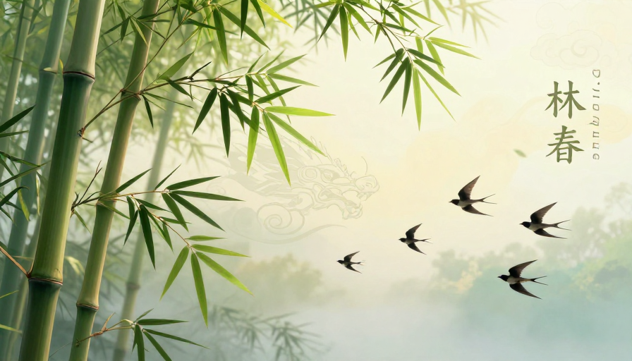惊蛰龙抬头：春日生机数字艺术画卷
