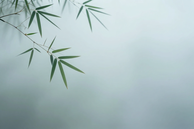 禅意留白东方美学背景图