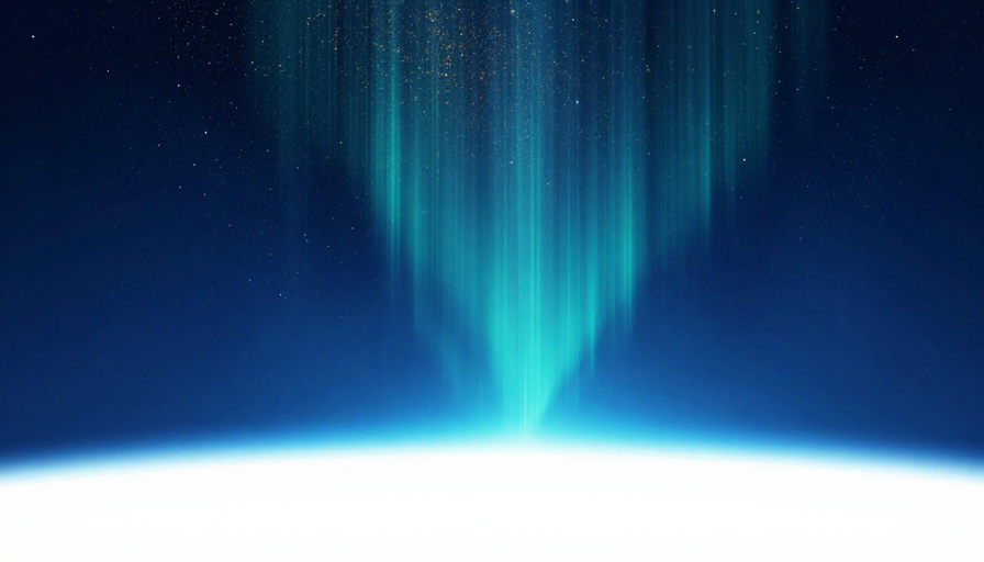 星空极光未来感背景