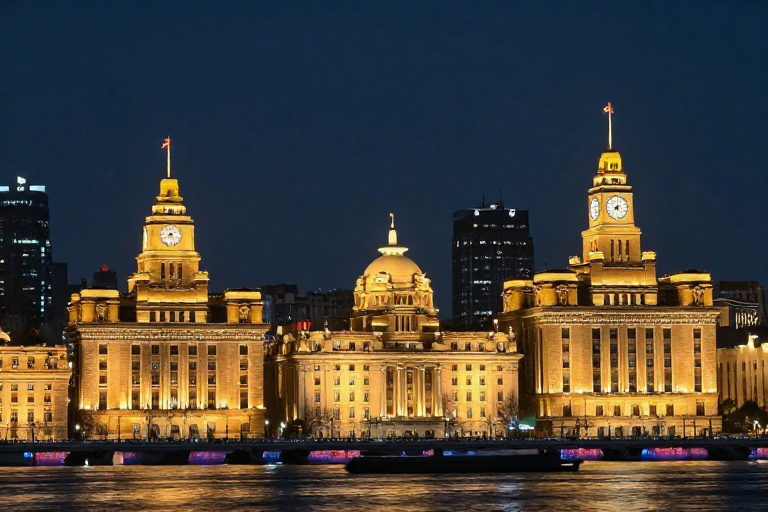 上海都市夜景：现代繁华与地标魅力