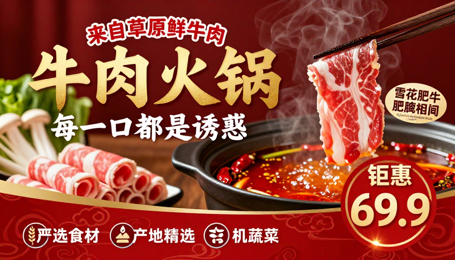 牛肉火锅盛宴：草原鲜牛，极致美味