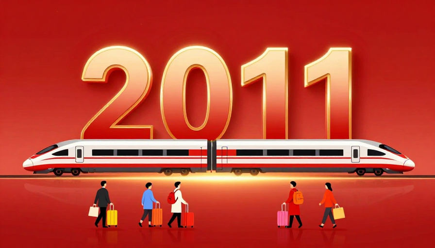 2011新年启程·高铁出行插画