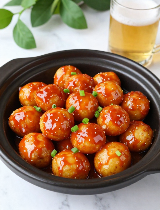 黑陶砂锅红烧小土豆:诱人烟火美食