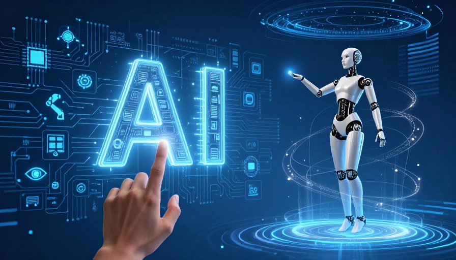 未来科技蓝：AI与仿生机器人交互的视觉盛宴