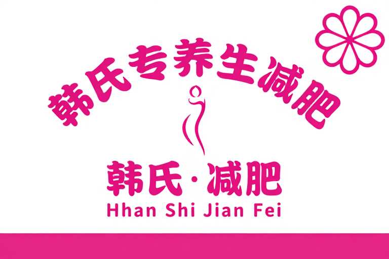 韩氏减肥专业形象：柔美粉红健康服务