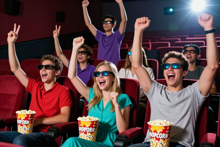 3D影院欢呼狂欢：青春派对光影盛宴