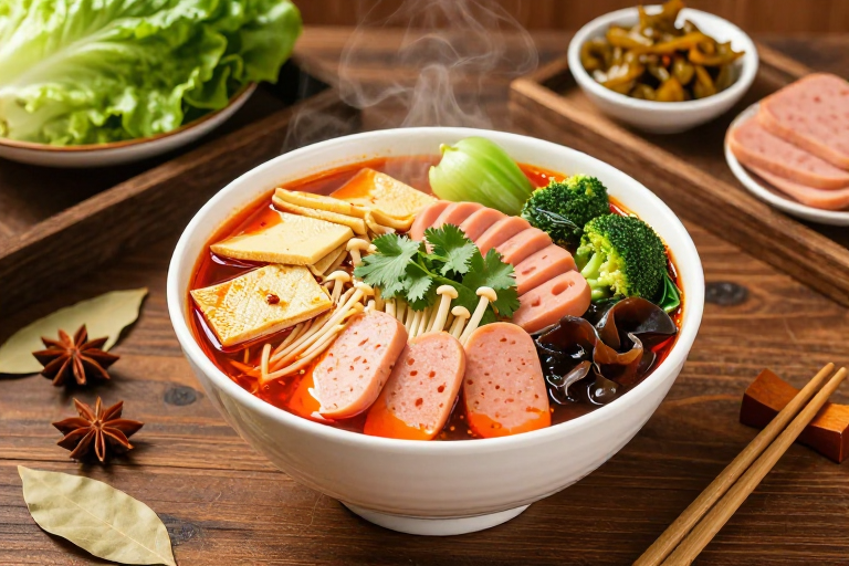 热气腾腾麻辣烫：鲜香浓郁，诱人食欲