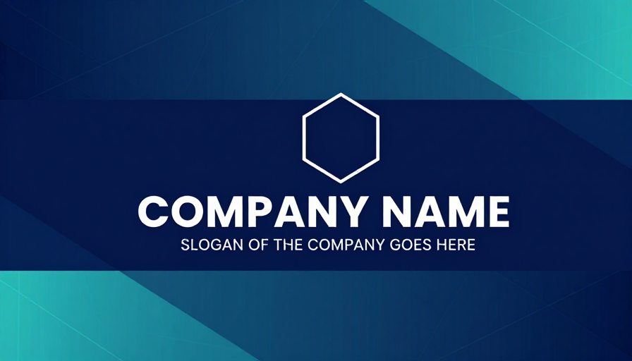 深蓝渐变科技风企业品牌展示图