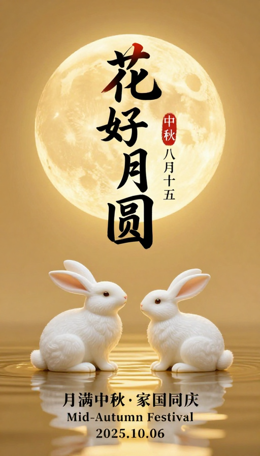 金黄月色下的中秋团圆:花好月圆盛宴