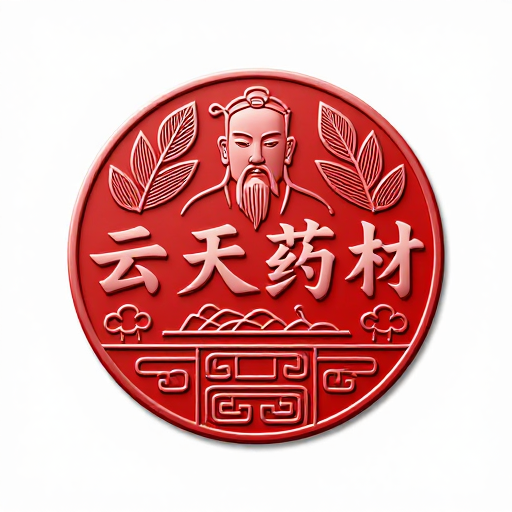云天药材现代立体浮雕LOGO设计