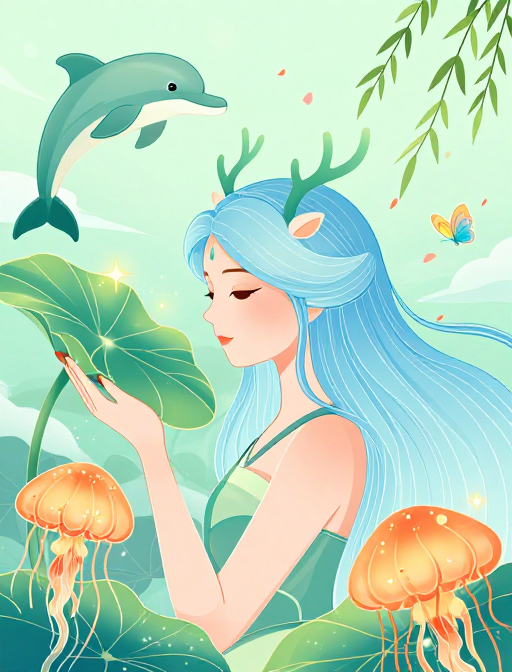 国潮美妆:梦幻少女与自然共舞