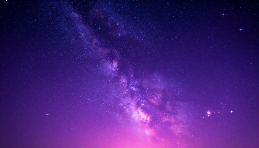 梦幻紫罗兰星空：深邃宇宙中的浪漫光影