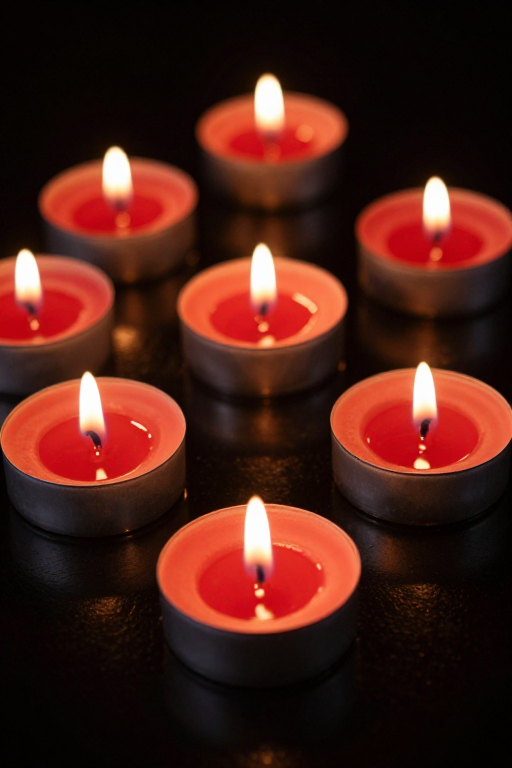 静谧红烛·光影禅意商业摄影