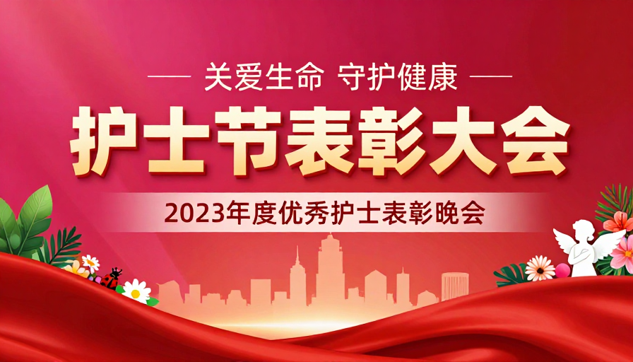 2023护士节表彰大会庆典海报